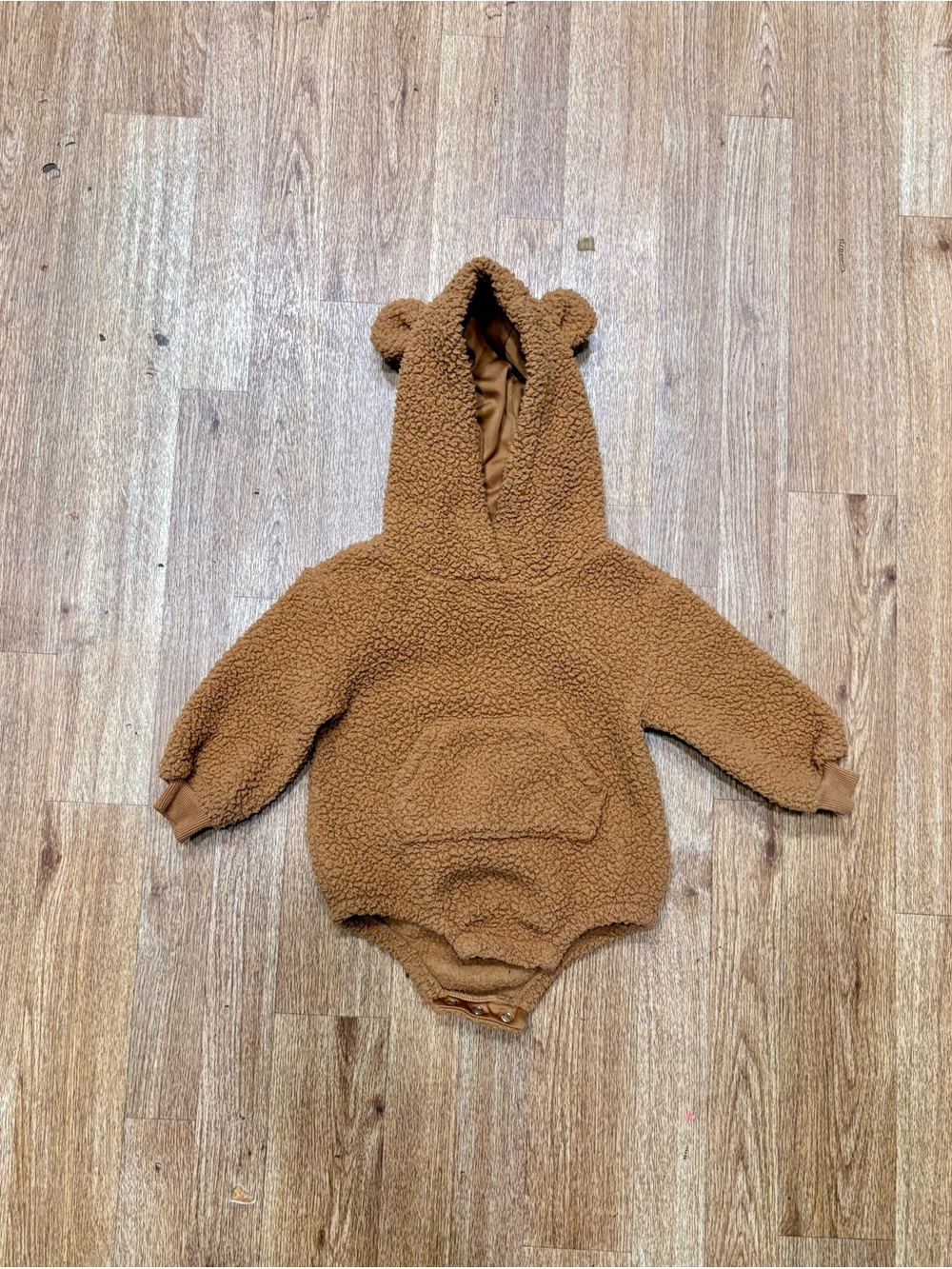 Old Navy Teddy Sherpa One-Piece in Brown